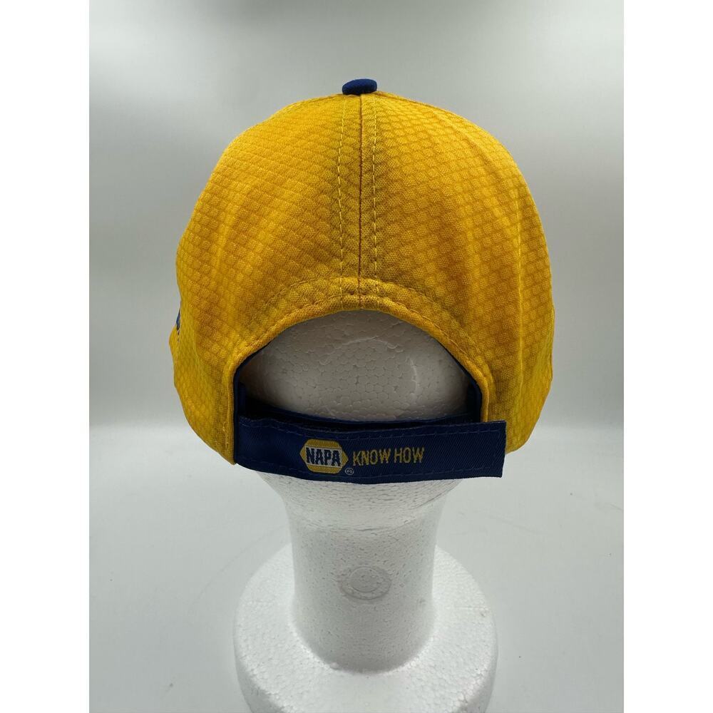 Napa Racing Blue Yellow Embroidered Logo Strapback Hat Cap - Picture 4 of 5